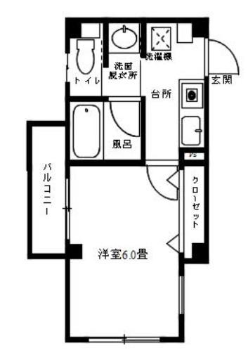 レジデンス リーベ(1K/1階)の間取り写真