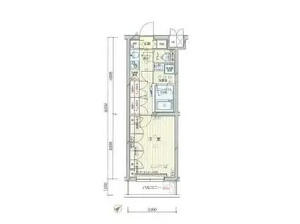 ルーブル中村橋参番館(1K/2階)の間取り写真