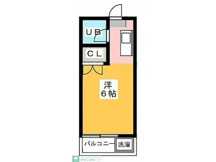 シャトーズフジミ(ワンルーム/1階)の間取り写真