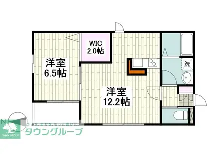 フローレンス(1LDK/2階)の間取り写真