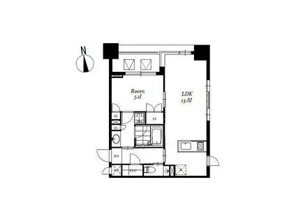 レジディア日本橋馬喰町III 部(1LDK/10階)の間取り写真