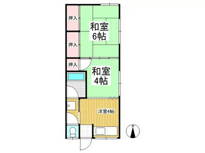 KURA BASE(2K/2階)の間取り写真