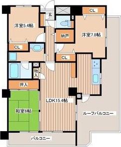 Kコーポ八乙女(3LDK/6階)の間取り写真