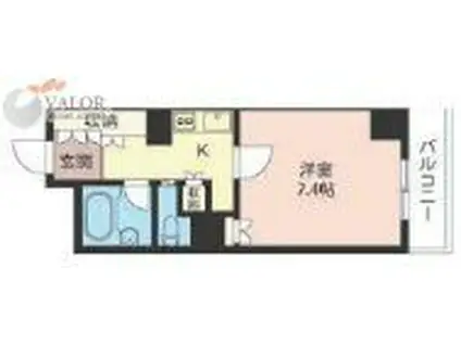 LASANTE川崎(1K/10階)の間取り写真