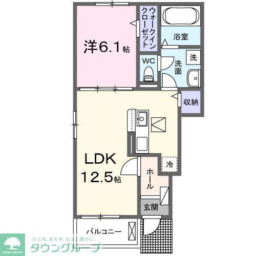 サンリット・ガーデン(1LDK/1階)の間取り写真