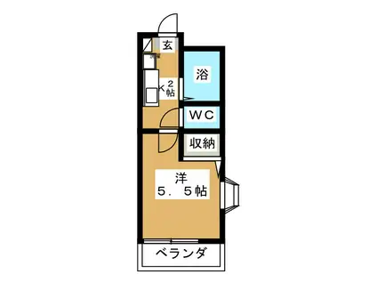 ライジングビルYOSHIZAKI(1K/5階)の間取り写真