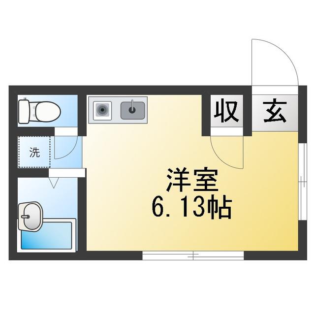 ステラファースト草薙(ワンルーム/1階)の間取り写真