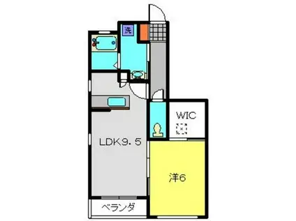 アーバンヴィレッジII(1LDK/2階)の間取り写真