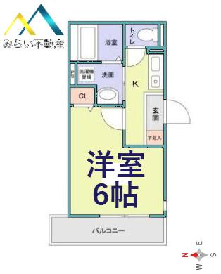 RELAFORT綱島(1K/2階)の間取り写真