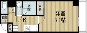 AXIS(1K/7階)の間取り写真