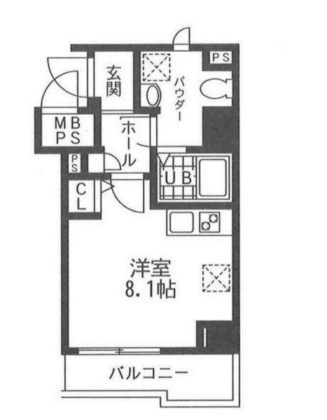 BREEZE TERRACE(ワンルーム/3階)の間取り写真
