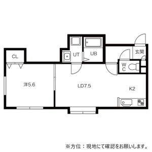 ドリームハウス(1LDK/3階)の間取り写真