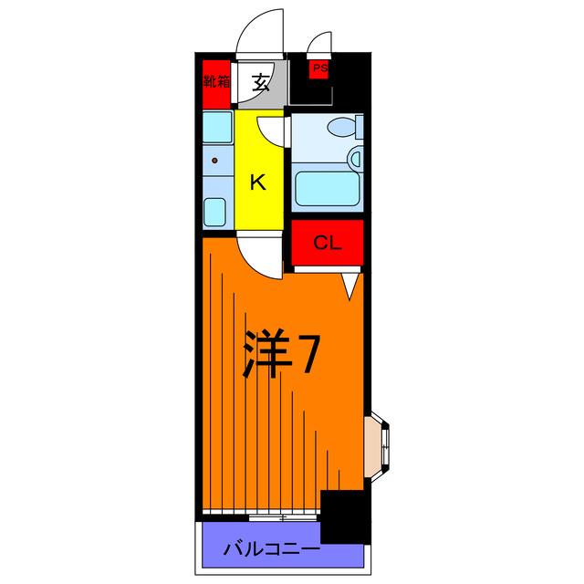 日神パレステージ亀有(1K/6階)の間取り写真