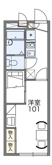レオパレスソレーユII(1K/2階)の間取り写真