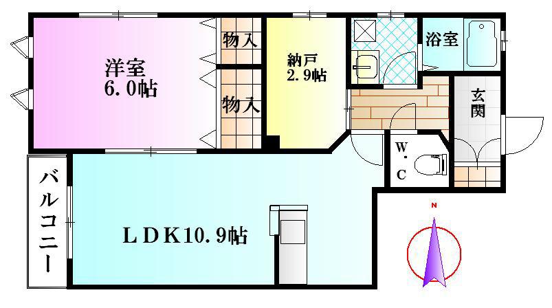 ヘーベルメゾン桜小路(1SLDK/1階)の間取り写真