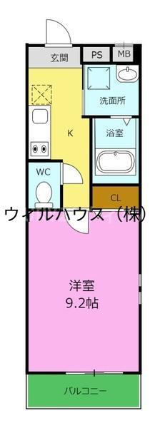 フジパレス北野田Ⅰ番館(1K/1階)の間取り写真