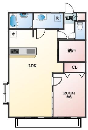 CASAVERDE南荻窪D棟(1SLDK/1階)の間取り写真