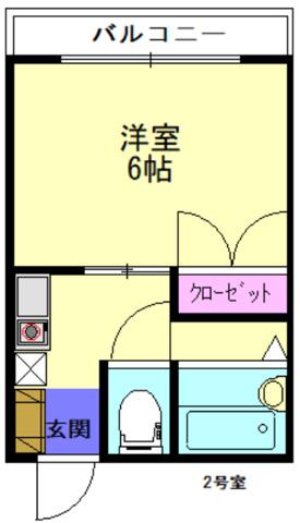 フォーサイト二日市中央REVIVE(1K/5階)の間取り写真
