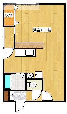 ＪＲ信越本線 越後石山駅 徒歩24分 2階建 築25年(ワンルーム/2階)の間取り写真