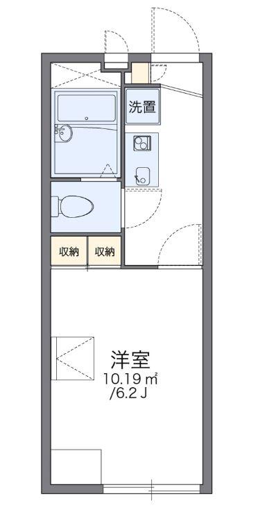 ELANIII(1K/2階)の間取り写真