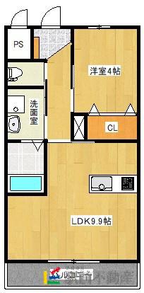 グランシエル(1LDK/2階)の間取り写真