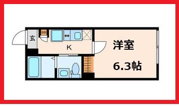 アークス町屋(1K/4階)の間取り写真
