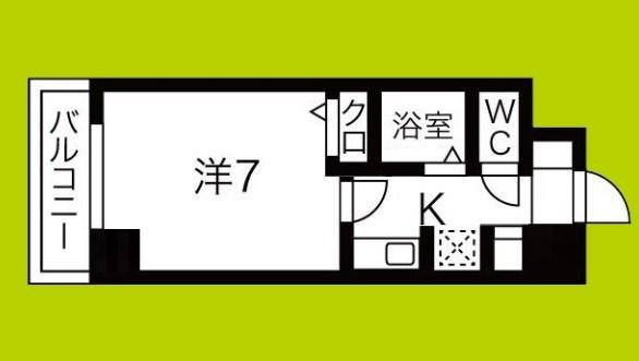 アーバンエース日本橋バル(1K/10階)の間取り写真