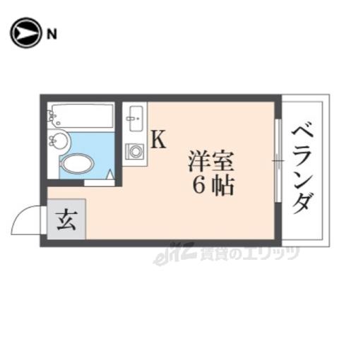 パルイレブン(ワンルーム/3階)の間取り写真