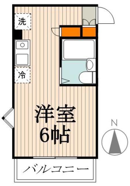 デンファレ葛西(ワンルーム/1階)の間取り写真