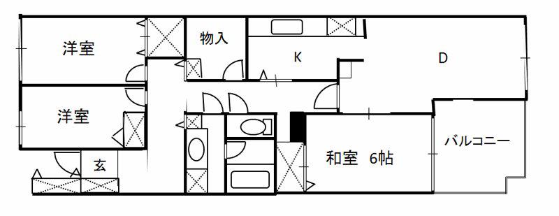 コスモ浦和西(3SLDK/1階)の間取り写真