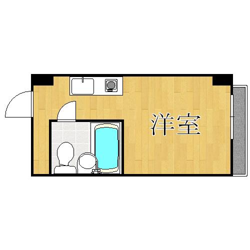 シティハイツ成育(ワンルーム/9階)の間取り写真