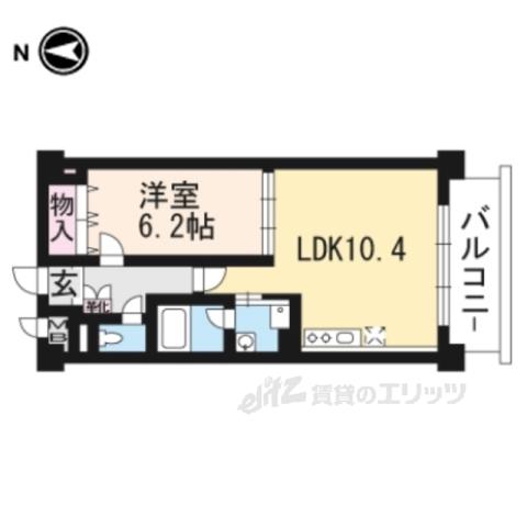 ラフィール(1LDK/3階)の間取り写真