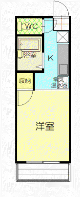 メゾンプレジールA(1K/1階)の間取り写真