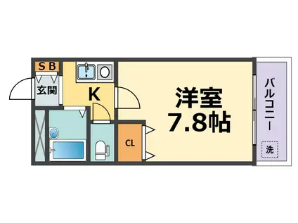 リッチライフ甲子園VIII(1K/3階)の間取り写真
