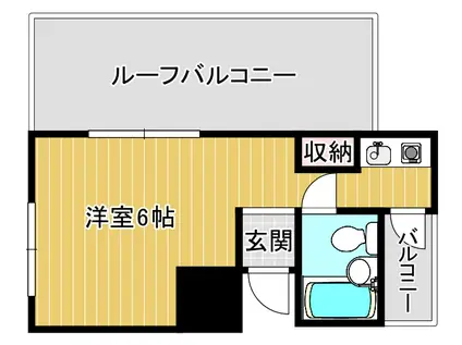 マルビシビル(1K/5階)の間取り写真