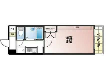 ワイズレジデンス南草津(1K/1階)の間取り写真