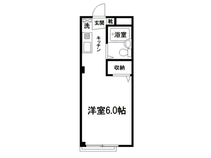 コンフォートマンション北戸田(ワンルーム/3階)の間取り写真