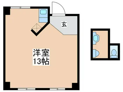 エスタイル堺東(ワンルーム/2階)の間取り写真