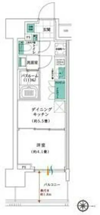 ライオンズ東京三ノ輪ミレス 10階階 間取り