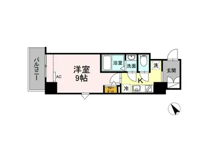 メゾン ド ミュシャ(1K/3階)の間取り写真