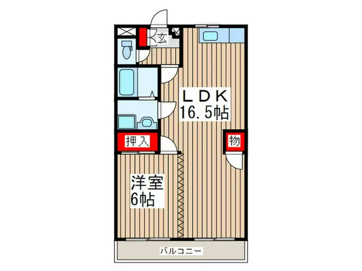 細井マンション 1階階 間取り