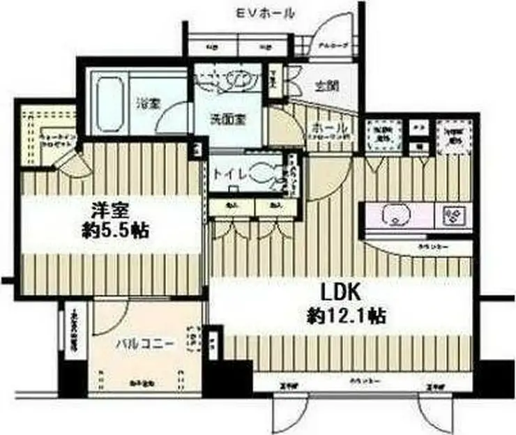 アクシルコート銀座イースト 10階階 間取り