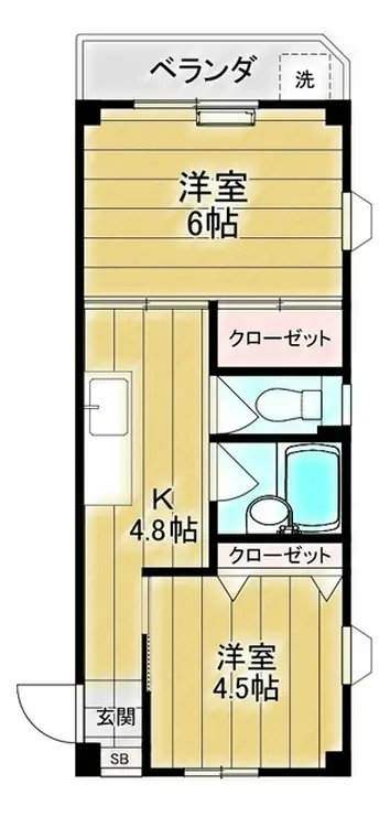 メゾン・ド・富士 3階階 間取り