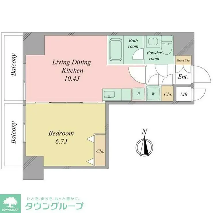 シュールフローレ 9階階 間取り