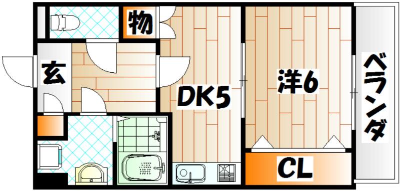 リファレンス小倉(1DK/10階)の間取り写真