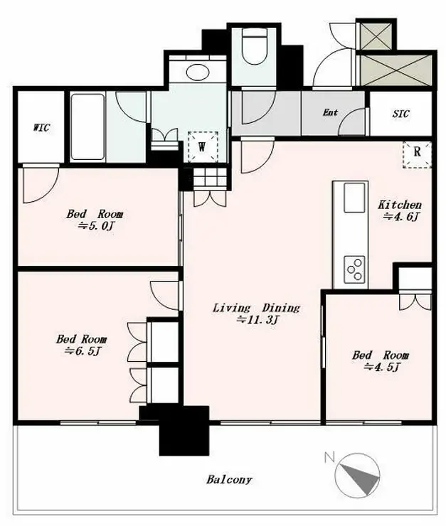 Brillia有明City Tower 31階階 間取り