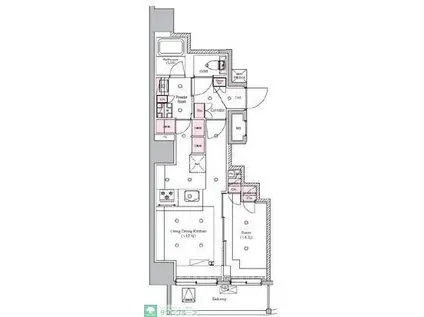 SYFORME ITABASHI III(1LDK/5階)の間取り写真