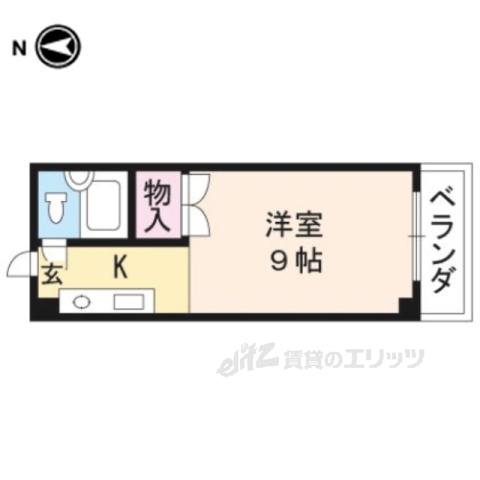 アクティ大津(ワンルーム/5階)の間取り写真