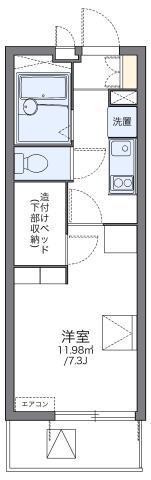 レオパレスコンフォートマック(1K/3階)の間取り写真