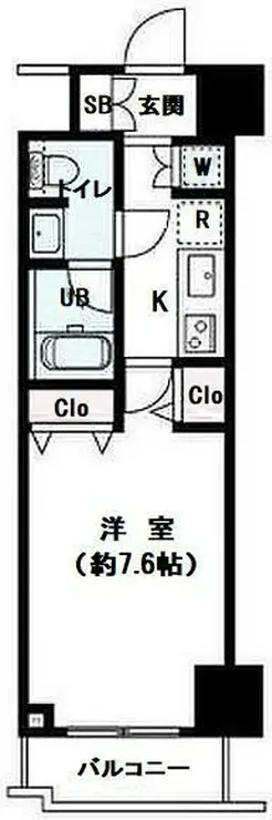パレステュディオ渋谷本町 2階階 間取り